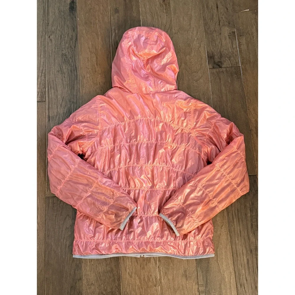 LOLE Pink Down‎ Elena Hooded Puffer Jacket Size Medium Womens